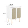 Modway Chaucer 24" Bathroom Vanity - White Cabinet with Ceramic Sink Basin, 24-Inch Modern Design for Compact Spaces - 2 of 4