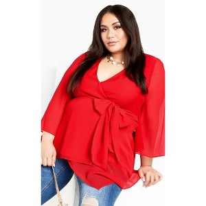 Women's Plus Size Arya Top - tigerlily | CITY CHIC - 1 of 4