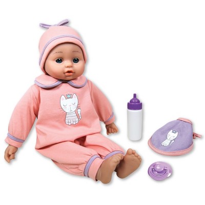 Lissi: 15" Interactive Baby Doll Jamie in Pink Kitty, Kids Ages 2+