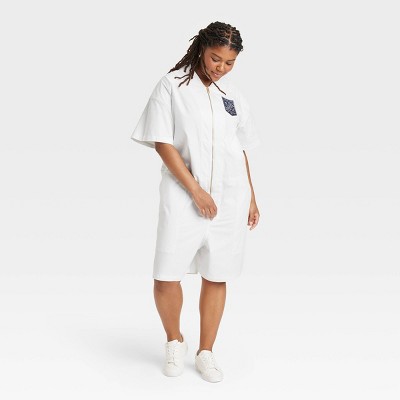 Houston White Adult Short Sleeve Flight Suit - White : Target