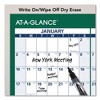 Vertical Erasable Wall Planner, 32 x 48, White/Green Sheets, 12-Month (Jan to Dec): 2025 - 4 of 4