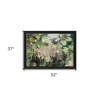 HomeRoots Water Lilies Summer Pond Brown Framed Print Wall Art - 3 of 4