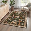 Rug for Living Room Washable Rug Floral Insect Print Area Rugs Non Slip Stain Resistant Floor Covering Non Shedding Low Pile Mats - 2 of 4