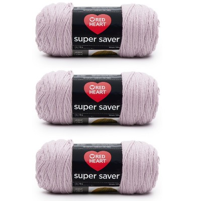Red Heart Super Saver Yarn 24 Pack-Pale Plum
