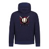 Everyday Kids Baseball Boys Pullover Hoodie – Bold Home Plate, Crossed Bat & Baseball Sweatshirt - 3 of 4