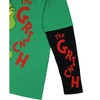 Seven Times Six Dr. Seuss The Grinch Men's Faux Long Sleeve Shirt And Embroidered Beanie Set Green - 4 of 4