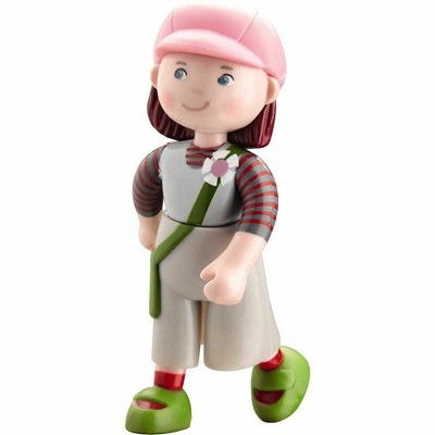 HABA Little Friends Elise - 4" Dollhouse Toy Figure with Pink Hat