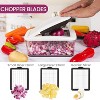 Attop Multifunctional 10-in-1 Vegetable Chopper, Extra Large Chopper, Professional Food Chopper - 6 Blades, 4 Vegetable Spiralizers with Container - 2 of 4