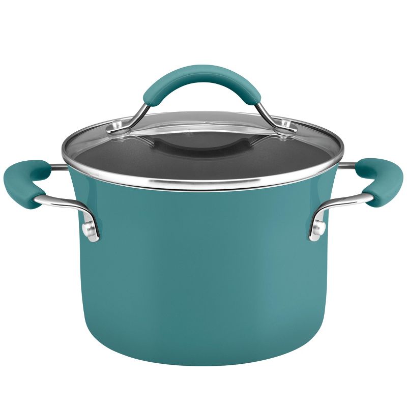 Rachael Ray 3 Quart Covered Multi-Pot Set with Steamer - Agave Blue, 6 of 8