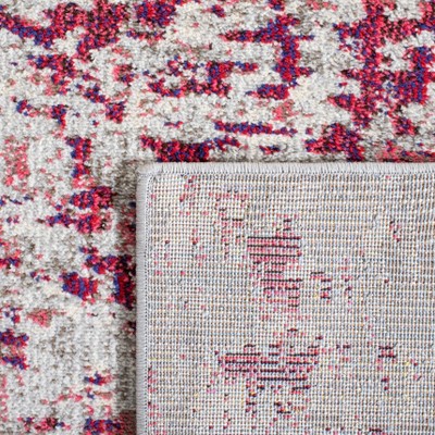 Vintage Chic Beige/Wine Synthetic 3' x 5' Area Rug