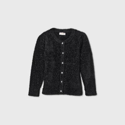 black sparkly cardigan