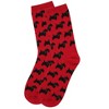 Memoi Women's Soft Ribbon Collar Dog Cashmere Blend Crew Sock - 3 of 3