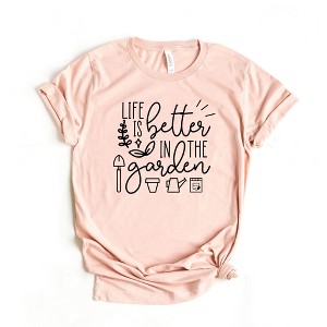 Simply Sage Market Women's Life Is Better In The Garden Short Sleeve Graphic Tee - 1 of 3