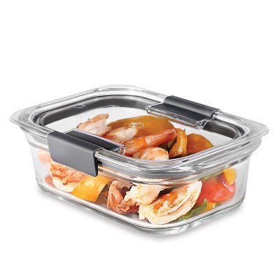 Rubbermaid Easy Find Lids 320oz (2.5 gal) Plastic Rectangle Food Storage  Container Clear