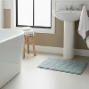 Knightsbridge Stylish Comfortable Traditional New Tile Design 2 PC Cotton Bath Rug Set 17" X 24" & 21" X 34" Stone - 2 of 4