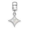 Black Bow Jewelry Sterling Silver Furman Paladins NCAA Bead Charm - 2 of 4