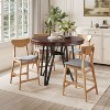 Christopher Knight Home Gavin 5 Pieces Wood and Metal Counter Height Upholstered Dining Set - 2 of 4