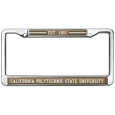 Cal Poly School Logo Full Size Standard License Plate Metal Frame