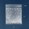 Wrapables Transparent Self-Adhesive 4" x 4" Candy and Cookie Bags, Favor Treat Bags for Parties and Wedding (200pcs), White Dots - 4 of 4