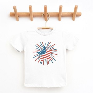 The Juniper Shop Star Flag Firework Toddler Short Sleeve Tee - 1 of 2
