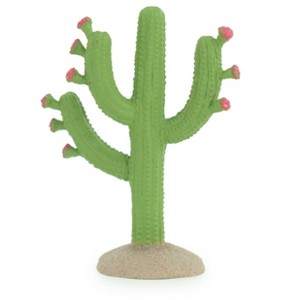 Collectible Wildlife Gifts | Saguaro Cactus, Pink Flowers, Columnar, Rubber, Desert Cactus, Realistic Figure, Model, Toys, Gift, 2 Inches.   SF78 B103 - 1 of 4