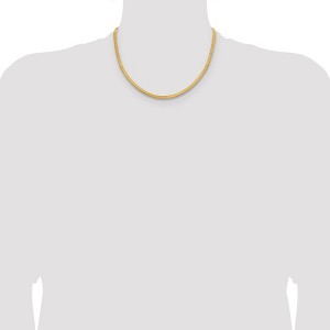 Chisel Stainless Steel Polished Yellow IP-plated 3.9mm 18" Herringbone Chain Necklace - 1 of 4
