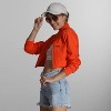 Women's Mini Cropped Racer Jacket - 2 of 4