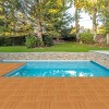 SEVOBAL Carpet Tiles 27 Pack 11.4"x11.4" Interlocking Waterproof Outdoor Flooring Easy Install for Patio Garden Deck, Brown, 21.06"*12.09"*12.09" - 2 of 4