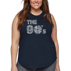 LA Pop Art Women's Word Art Tank Top - 90S - 1 of 4