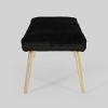 Capernaum Faux Fur Bench - Christopher Knight Home - 4 of 4