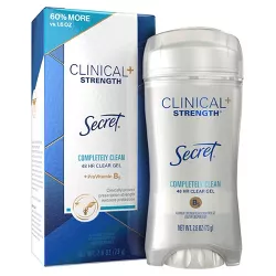 Secret Clinical Strength Completely Clean Clear Gel Antiperspirant & Deodorant - 2.6oz