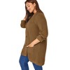 Woman Within Plus Size Button-Front Shaker Cardigan - 4 of 4