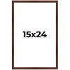 PosterPalooza | Classic Modern Brown Picture Frame - UV Acrylic, Foam Board Backing, Hanging Hardware - 2 of 4