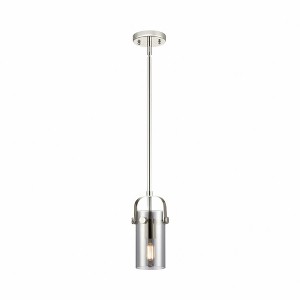 Pilaster II Cylinder - 1 Light Pendant In Contemporary Style-9.5 Inches Tall and 5 Inches Wide - 1 of 1