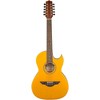 H. Jimenez LBQ1E El Estandar Metal Flake Top Acoustic-Electric Bajo Quinto Gold Sparkle - 3 of 4