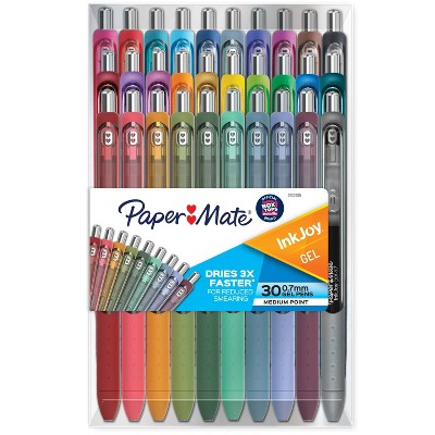 Paper Mate Ink Joy Gel 30pk Gel Pens 0.7mm Medium Tip Multicolored