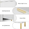 Garvee Modern 6 Drawer Dresser with Gold Handle and Large Drawer, Wood Double Chest of Drawers and Storage Organizer for Bedroom,Living Room - 2 of 4