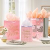 Mother's Day XL Square Gift Bag Flowers Quilted - 4 of 4