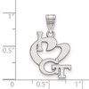 Black Bow Jewelry Sterling Silver Georgia Tech Yellow Jackets NCAA Large Pendant - 2 of 3