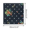 Elerevyo Men's Floral Print Soft Wedding Party Pocket Squares 1 Pcs 11.8"×11.8" - 2 of 4