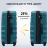 Sapphtopaz 3 Piece Luggage Sets ABS Hardside Spinner Expandable Suitcase Lightweight Luggage Carry On Suitcase, Spinner Wheels, TSA Lock (20/24/28) - 2 of 4