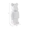 Contemporary Bear Figurine Statue for Home Decor Styling - Decorative Sculpture Perfect for Office, Living Room, or Shelf Decor - 12" - 4 of 4