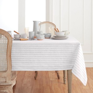Solino Home Striped Linen Tablecloth | Pinstripe - 1 of 4