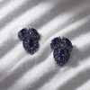 SOHI Women's Crystal Leaf Stud Earrings - 2 of 4