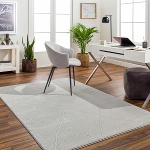 Hauteloom Aldis Charcoal Washable Area Rug - 1 of 4