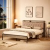 Queen Size Bed frame with Charging Station for Bedroom - 2 of 4