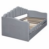 Merax Luxurious Twin Size Upholstered Velvet Daybed with Trundle and USB Charging Ports - 2 of 4