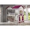 DONCO Twin Sweetheart Bunk Bed W/Pink Tent BUNKBED TWIN/TWIN White - 4 of 4