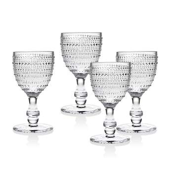 10oz 4pk Crystal Lumina Goblet Glasses - Godinger Silver