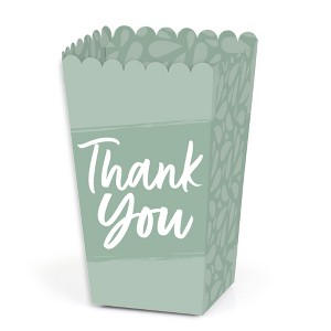 Big Dot of Happiness Sage Green Elegantly Simple - Guest Party Favor Popcorn Treat Boxes - Set of 12 - 1 of 4